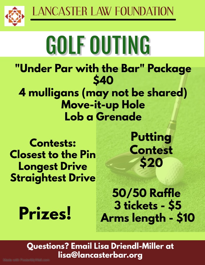 2022 Golf Outing Add Ons
